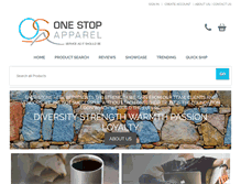 Tablet Screenshot of onestopapparel.net